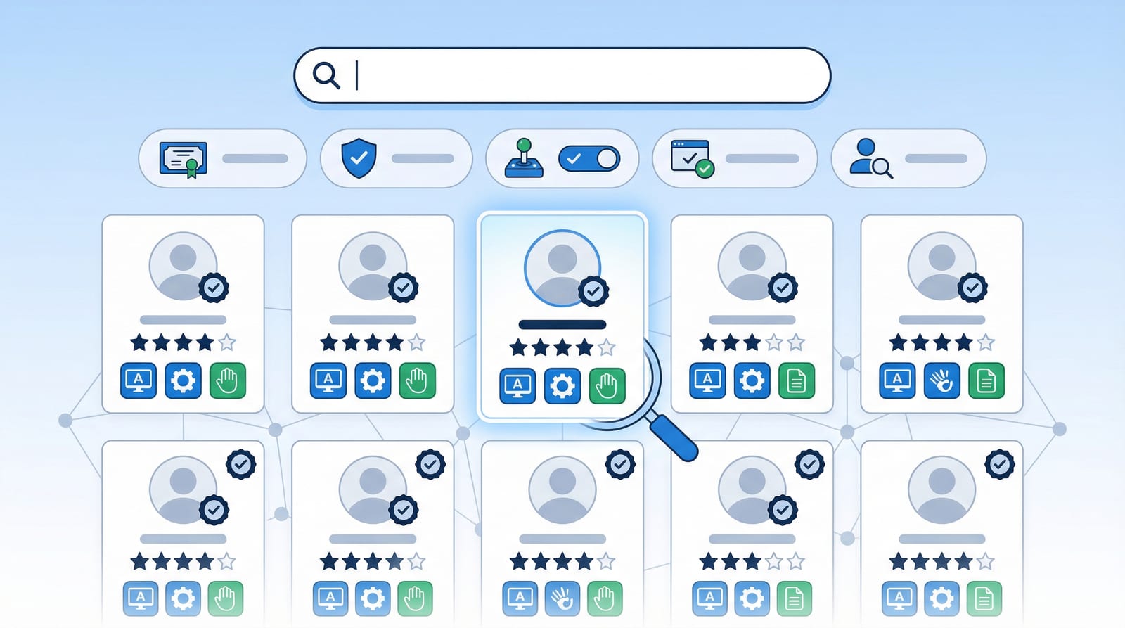 Network of accessibility specialists connected through the VPATify marketplace